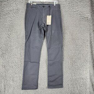 7 Diamonds Pants Mens 29x34 Gray Chino Stretch Mid Rise Straight Fit *NWT*